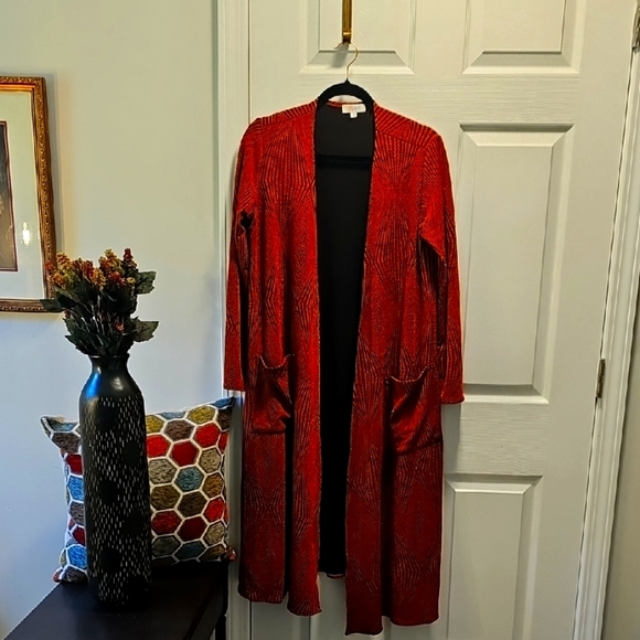 LuLaRoe Dark Brown Knit Cardigan - Picture 1 of 8
